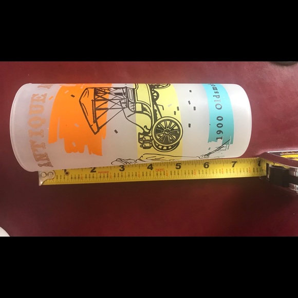 Antique car drinking glasses - Picture 2 of 9